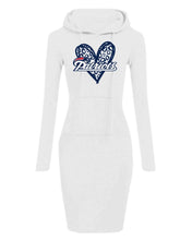 Load image into Gallery viewer, Team Leopard Heart Hoodie Dress